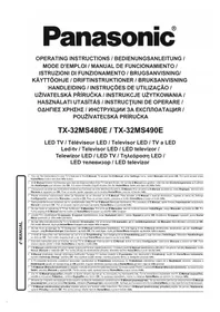 Notice PANASONIC TX-32MS480E Televisio