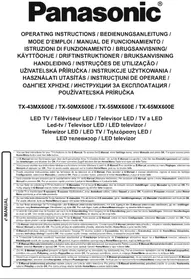 Notice PANASONIC TX-43MX600E Televisio