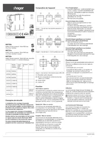 Notice HAGER WXT324 Domotique