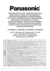 Notice PANASONIC TX-65MX600E Televisio