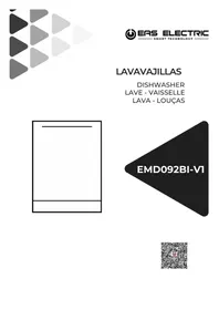 Notice EAS Electric EMD092BI-V1 Dishwasher