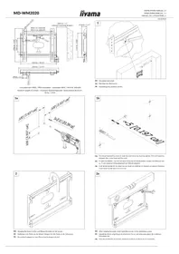 Notice IIYAMA MD-WM2020 Support écran plat