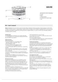 Notice GreenBlue GB190 Déshydrateur alimentaire