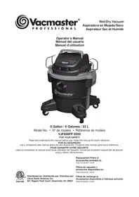 Notice Vacmaster PROFESSIONAL VJF608PF 0202 Aspiradora