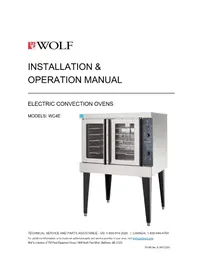 Notice WOLF WC4E Oven
