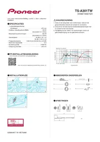 Notice PIONEER TS-A301TW Enceinte