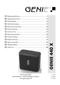 Notice Genie 440 X Evrak imha makinesi