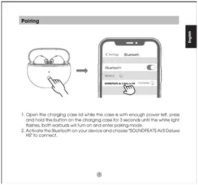 Notice SoundPEATS AIR3 DELUXE HS Ecouteur