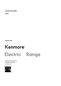 Notice KENMORE 95163 Cuisinière