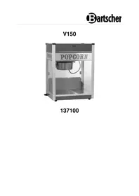 Notice BARTSCHER V150 Machine à popcorn