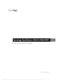 Notice SYNOLOGY RACKSTATION RS810RP+ NAS