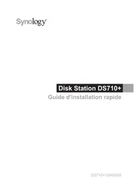 Notice SYNOLOGY DISKSTATION DS710+ NAS