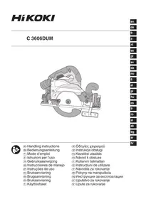 Notice HiKOKI C3606DUM Fierăstrău