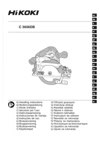 Notice HiKOKI C3606DB Fierăstrău