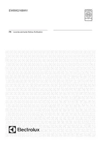 Notice ELECTROLUX EW8W2168WV Lave-linge