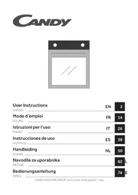 Notice CANDY PCI27XCH64CCBA Four encastrable