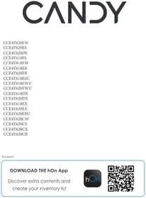 Notice CANDY CCE4T620CW Jääkaappi