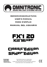 Notice Omnitronic FX-120 Equipo de DJ