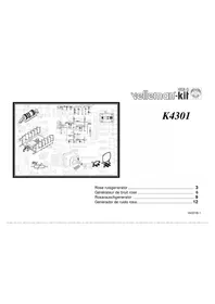 Notice VELLEMAN K4301 Fernseher