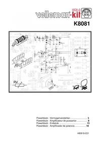 Notice VELLEMAN K8081 Fernseher