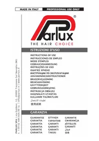 Notice PARLUX 3800 IONIC & CERAMIC Sèche cheveux
