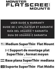 Notice MONSTER FSM-FLAT-M-EFS Suporte de parede