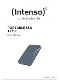Notice INTENSO TX100 Disque dur