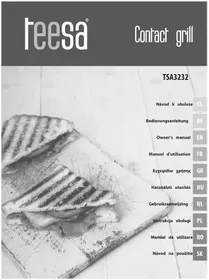 Notice Teesa PANINI TSA3232 πλάκα ψησίματος