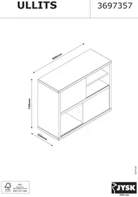 Notice JYSK ULLITS 3697357 Armoire