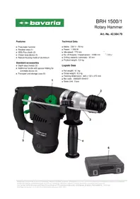 Notice Bavaria BRH 1500/1 Marteau