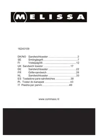 Notice Melissa 16240109 Grille pain