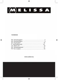Notice Melissa 16390054 Fer à repasser