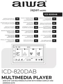 Notice AIWA ICD-820DAB Radio del coche