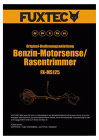 Notice Fuxtec FX-MS125 Tosaerba