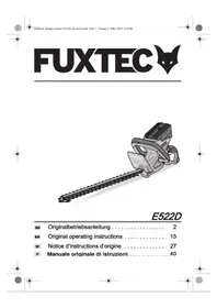 Notice Fuxtec E522D Hedge trimmers