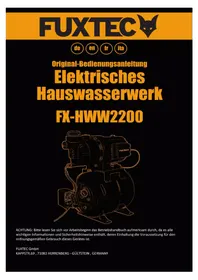 Notice Fuxtec FX-HWW2200 Pompa