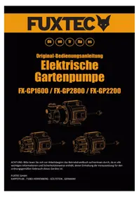 Notice Fuxtec FX-GP2800 Pompa