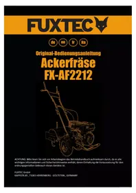 Notice Fuxtec FX-AF2212 Utensile manuale