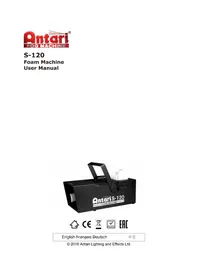 Notice Antari S-120 Machine à effet