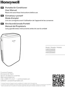 Notice HONEYWELL HM4CESAWK0 Climatiseur portable