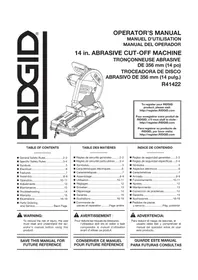 Notice RIDGID R41422