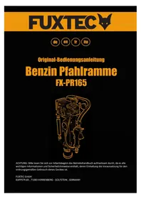 Notice Fuxtec FX-PR165 Uncategorized