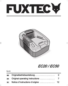 Notice Fuxtec EC50 Batterie