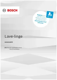 Notice BOSCH WAN24228FR Lave-linge