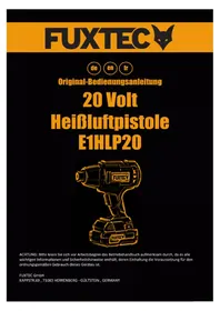 Notice Fuxtec FX-E1HLP20 Heißluftpistole