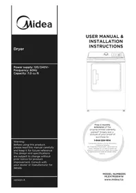 Notice MIDEA MLE47R5BWW Sèche-linge