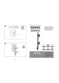 Notice Duronic DM15V2 Support écran plat