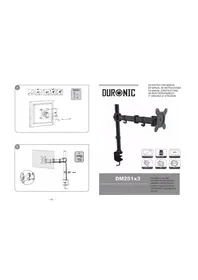 Duronic DM251X3 - Support d'écran