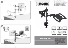 Notice Duronic DM25L1X1 Support écran plat