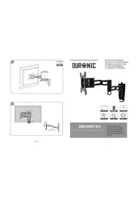 Duronic DM35W1X3 - Support mural pour téléviseur